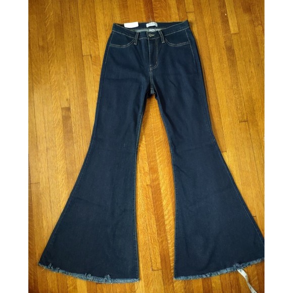 Judy Blue Memphis High Rise Super Flare Jeans Dark Wash Style 8396 Size 9/29 NEW - Picture 1 of 6